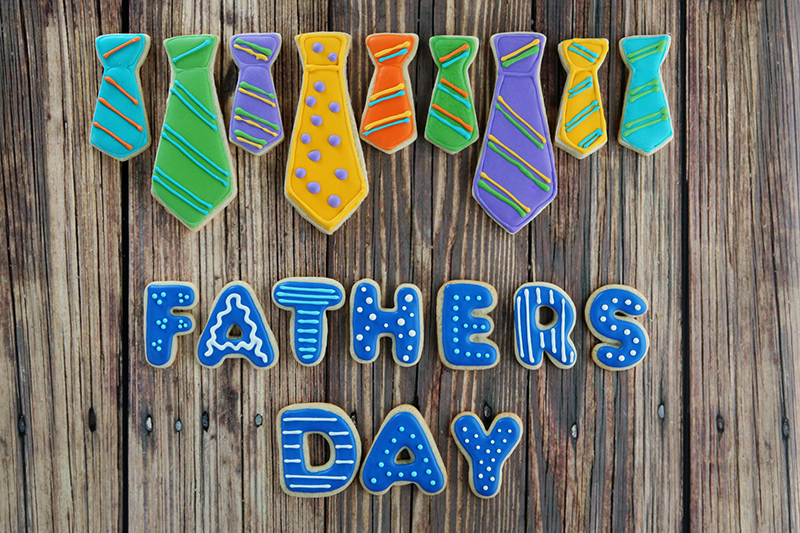 fathers day sign made out of cookies